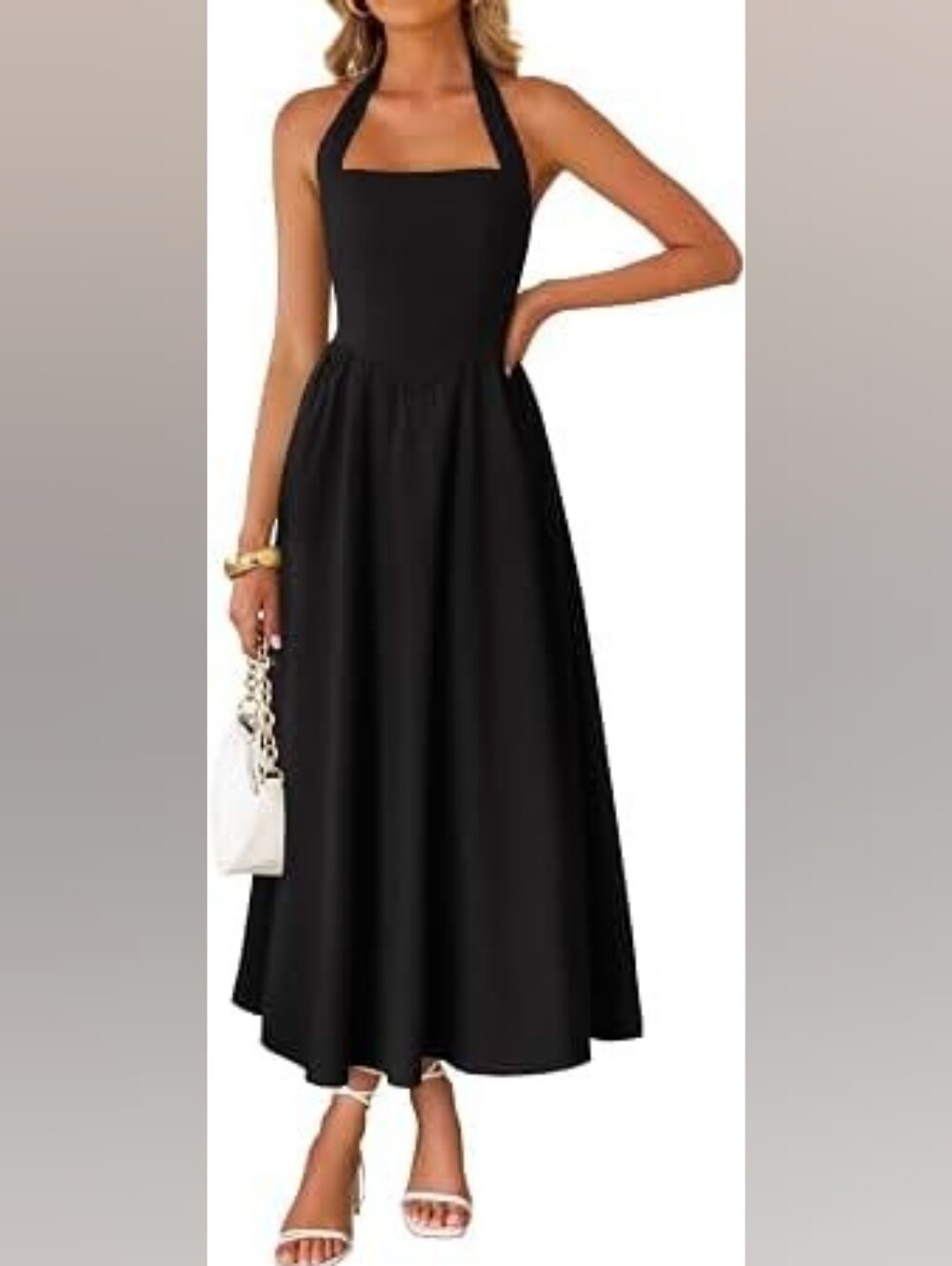 Halter midi dress NWT